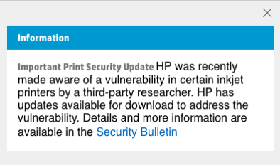 HP secruity bulletin faxploit